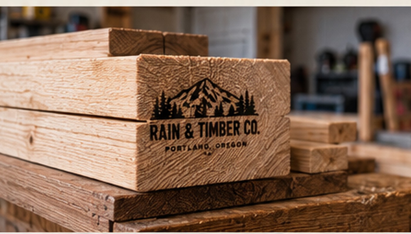 Rain and Timber wood build detail in a workshop